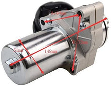 Carica l&#39;immagine nel visualizzatore di Gallery, GOOFIT Avviamento Elettrico 12V Minimoto Motore Go Kart Top Performance per 50cc 70cc 110cc 125cc ATV Quad Scooter Ciclomotore Argento