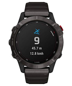 Garmin fēnix 6 Pro Solar, 47mm Grigio Ardesia con Cinturino Nero - GPS...