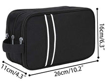 Carica l&#39;immagine nel visualizzatore di Gallery, Beauty Case da Viaggio Impermeabile, Boic Borsa Toilette con Manico, Nero