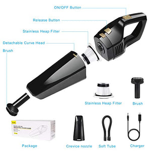 URAQT Aspirabriciole Senza Fili, Aspirapolvere Portatile Ricaricabile, 12V... - Ilgrandebazar