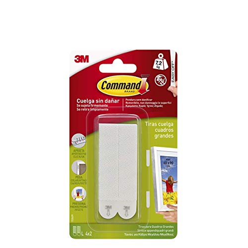 Command Strisce Appendiquadri Large, 8 Adesive Rimovibili per... - Ilgrandebazar