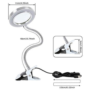 Lampada Estetista con Lente d'Ingrandimento 8 Diottrie,Lampada LED USB... - Ilgrandebazar