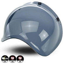 Carica l&#39;immagine nel visualizzatore di Gallery, VRacing Visiera Casco 3 Bottoni Universale jet e integrale Fume&#39; - Ilgrandebazar