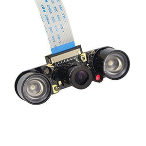 Longruner for Raspberry Pi 4 Camera 5MP 1080p OV5647 Sensor HD Video LSC15 - Ilgrandebazar