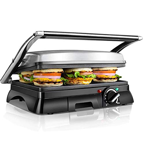 Aigostar Samson 30KLU- Griglia multifunzione per panini maker da 2000W con 2... - Ilgrandebazar