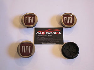 4 COPRIMOZZO FREGI CERCHI FIAT borchie Ø50mm panda GRANDE PUNTO / EVO...