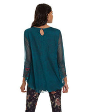 Carica l'immagine nel visualizzatore di Gallery, Desigual T-Shirt Luciana Donna XS, Verde (Verde Junco 4045) - Ilgrandebazar