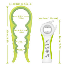 Carica l&#39;immagine nel visualizzatore di Gallery, Apribarattoli, Apriscatole professionale 2 Pezzi, Verde