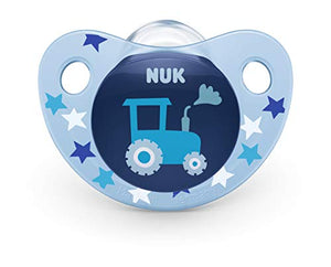 NUK 10175241 Trendline - Ciuccio ortodontico in silicone, da 0 a 6 mesi, 2... - Ilgrandebazar