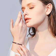 Carica l&#39;immagine nel visualizzatore di Gallery, J.Endéar Bracciale Donna Granato, Rosso Pietra Naturale A-rose Gold - Ilgrandebazar
