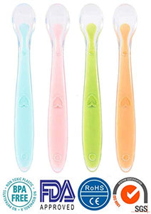 A&M company, Cucchiaino Svezzamento Silicone, Cucchiaio Dentizione Neonato,... - Ilgrandebazar