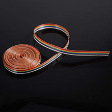 Carica l'immagine nel visualizzatore di Gallery, eetek 5 m cavo filo di IDC nastro piatto del colore arco iris de 10 pin