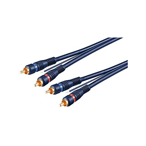 Goobay 50175 Cavo di Collegamento Stereo HiFi per Auto RCA, a Doppia...