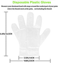 Carica l&#39;immagine nel visualizzatore di Gallery, 100 Pezzi Guanti in Plastica PE Monouso usa e getta