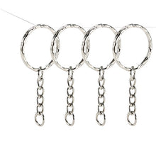 Carica l'immagine nel visualizzatore di Gallery, Foonii 100 pezzi Portachiavi Key chain portachiavi Lotto 25 mm cerchio 100pcs