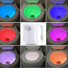 Carica l&#39;immagine nel visualizzatore di Gallery, Luce WC per Bagno，Lampada Notturne Bagno Led Batteria con Sensore di... - Ilgrandebazar