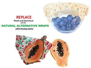 Involucri di cera d'api, set 6, Colori casuali, BEE Zero Waste, UK... - Ilgrandebazar