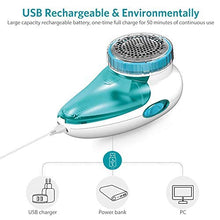 Carica l&#39;immagine nel visualizzatore di Gallery, Aerb Levapelucchi Elettrico Portatile, Ricaricabile USB Rasoio (Blu), Blu - Ilgrandebazar