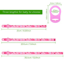 Carica l&#39;immagine nel visualizzatore di Gallery, Clip per Ciuccio e Silicone Pulsante Anello, Gnews 5 pc Catena...