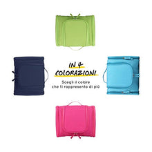 Carica l&#39;immagine nel visualizzatore di Gallery, Beauty Case da Viaggio Uomo Donna 16 Scomparti Borsa Da Toilette Grande Rosa