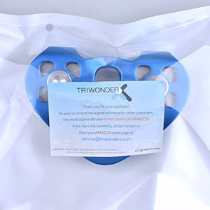 TRIWONDER 30kN Carrucola Doppia con Guance Fisse Carrucole Arrampicata per Recuperi Deviazioni di Carico Arrampicata in Falesia o Indoor Funivia (Blu)