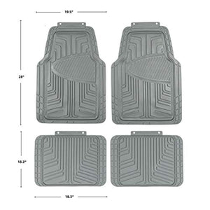 AmazonBasics - Set da 4 tappetini in gomma per auto, SUV, camion, Grigio - Ilgrandebazar