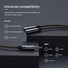 Carica l&#39;immagine nel visualizzatore di Gallery, Sdoppiatore Cuffie Audio Splitter, aux Adattatore Stereo Maschio 3,5...