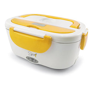 SPICE Amarillo inox Scaldavivande portatile Lunch Box con vaschetta 1,5 L - Ilgrandebazar