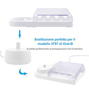 BERLS Caricatore Modello 3757 per Oral-B Spazzolino Elettrico, Caricabatterie