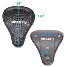 Carica l&#39;immagine nel visualizzatore di Gallery, Pelle Coccodrillo Moto Sella Monoposto per Sportster Nero-Aggiornamento