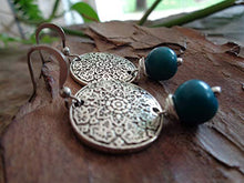 Carica l&#39;immagine nel visualizzatore di Gallery, ✿ SEMI DI ASAI TURCHESE BOHO ETHNO MANDALA ✿ orecchini esotici - regalo...