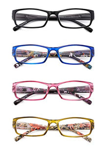 4 Pack Rettangolo Occhiali Da Lettura Classici Per Donna Uomo - Foto 8