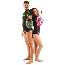 Carica l&#39;immagine nel visualizzatore di Gallery, SEAC Magica, Maschera Snorkeling Full Face Integrale Anti S/M, Blu/Arancione