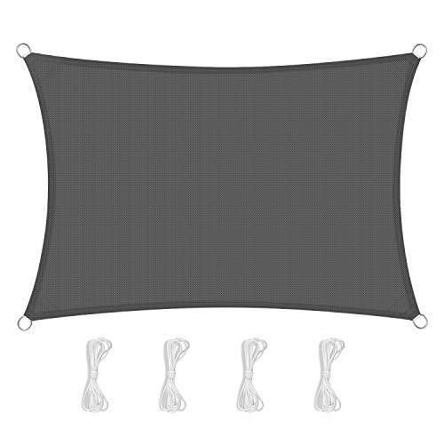 TOPLUS Tenda a Vela Parasole Rettangolare 2 x 3 Metri Protezione Raggi media