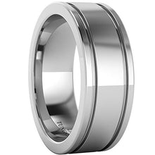 Carica l&#39;immagine nel visualizzatore di Gallery, Super Heavy in carburo di tungsteno, 8 mm comfort Fit piatto lucido, fascia... - Ilgrandebazar