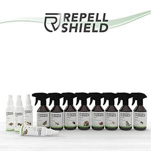 RepellShield Spray Repellente Zecche Uomo per Pelle, Vestiti e Casa - Antizecche Uomo Spray per Escursioni - Spray Antiparassitario e Antizanzare Giardino - Efficiente Spray Antipulci per Ambienti