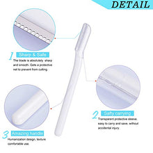 Carica l&#39;immagine nel visualizzatore di Gallery, Sopracciglia Rasoio Miss Gorgeous Epilatore da Donna e Uomo, Bianca 5 Pezzi