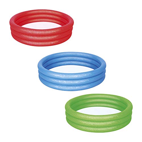 Bestway 51025 - Piscina Tinta Unita a 3 122 x 122 x 25 cm, Multicolore