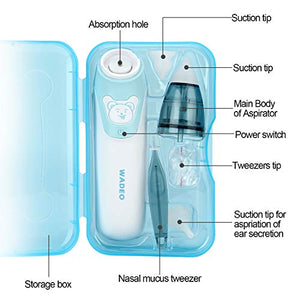 Aspiratore Nasale Neonato, Pulitore Naso Elettrico Ear Wax Cleaner azzurro - Ilgrandebazar