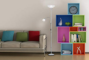 Reality Leuchten R4393-87 Erzwo Piantana, 1xE27 150 Titanio/Bianco