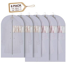 Carica l&#39;immagine nel visualizzatore di Gallery, Custodia Porta Abiti, GIKPAL 6 PCS PEVA Copriabiti Antipolvere Traspiranti...