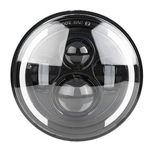 Carica l&#39;immagine nel visualizzatore di Gallery, Qiilu Lampada Frontale a LED da 7 Pollici 150W Halo Light, Auto e Moto...