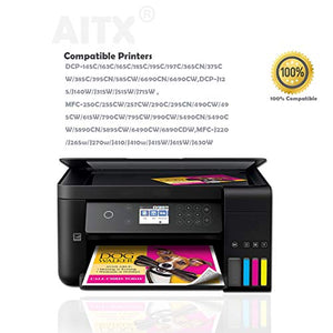AITX Compatibili LC1100 LC980 Cartucce d'inchiostro per Brother DCP-145C...