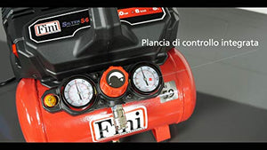 FINI SILTEK S/6 Compressore Silenzioso 2 Manometri (59 Db), 750 W, 230 V,...