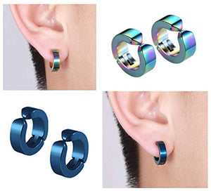 5 Paia Orecchini Orecchio Clip Donna Uomo Finti Senza Buco... - Ilgrandebazar