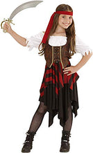 Carica l&#39;immagine nel visualizzatore di Gallery, WIDMANN Piratessa Vestito Corsetto Fascia Per Testa Costumi Completo Bambino... - Ilgrandebazar