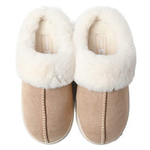 Carica l'immagine nel visualizzatore di Gallery, JOMIX Pantofole Donna Invernali Comode Ciabatte Ragazza Pelose Calde Ciabatte Pelliccia Sintetica Memory Foam Morbide Tomaia Scamosciata MD7210 (Beige, 41)