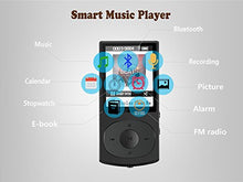 Carica l&#39;immagine nel visualizzatore di Gallery, AGPTEK Bluetooth 4.0 Lettore Mp3 8GB C3B Player di Metallo con Nero MC3