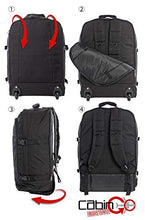 Carica l&#39;immagine nel visualizzatore di Gallery, CABIN GO MAX 5520 Trolley Zaino bagaglio a mano/cabina da MX5520, Nero