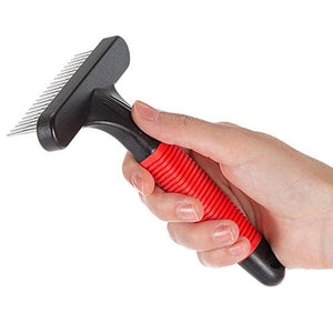 Ferplast Pettine a Rastrello per Cani Gro 5872, Denti Arrotondati Rotanti,...